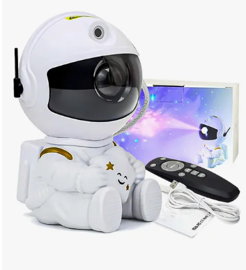 Astronauta proyector galaxia mini